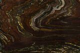 Polished Tiger Iron Stromatolite Slab - Billion Years #317244-1